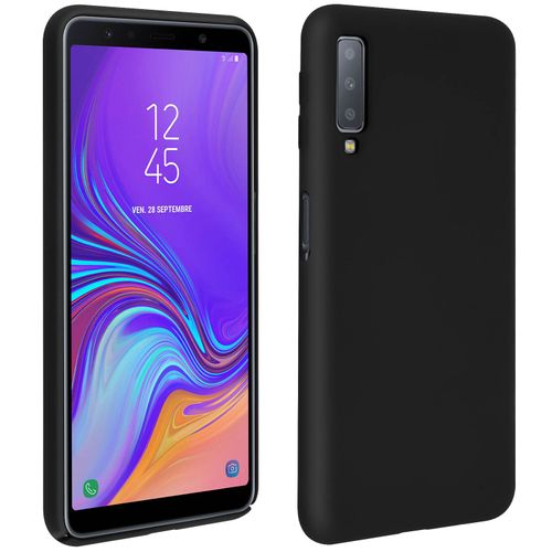 Coque Galaxy A7 2018 Protection Souple Soft Touch Anti-rayures noir