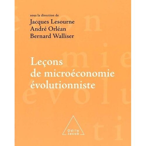 Lecons De Microeconomie Evolutionniste