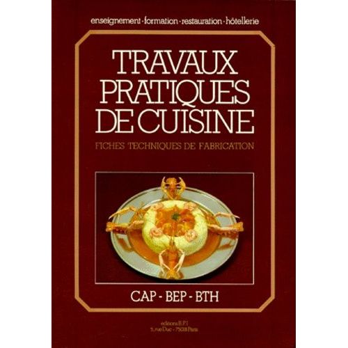 Travaux Pratiques De Cuisine
