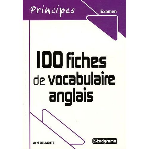 100 Fiches De Vocabulaire Anglais