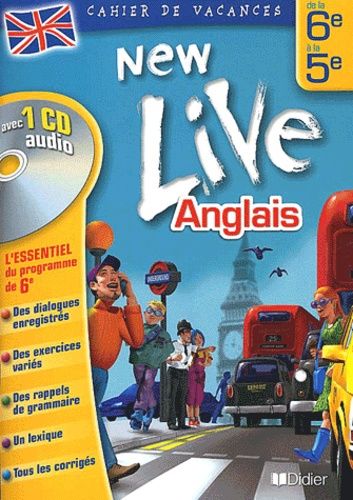 Anglais New Live De La 6ème À La 5ème (1 Cd Audio)