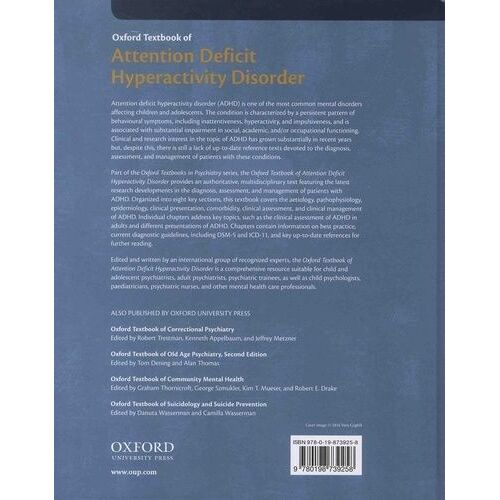 Oxford Textbook Of Attention Deficit Hyperactivity Disorder