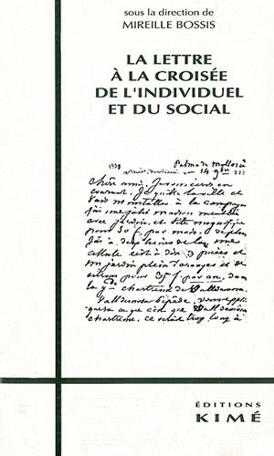 La Lettre À La Croisée De L'individuel Et Du Social