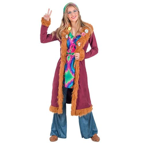 Déguisement Hippie Manteau Femme