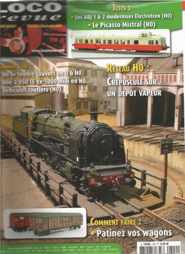 Loco-Revue N°720. Réseau Ho : Crépuscule Sur Un Dépôt Vapeur; Patinez Vos Wagons Etc. 720