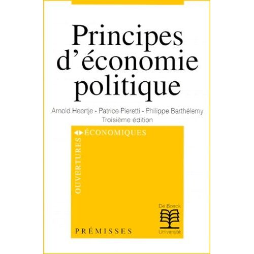 Principes D'economie Politique - 3ème Édition