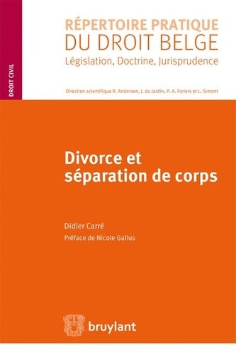 Divorce Et Séparation De Corps