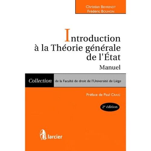 Introduction À La Théorie Générale De L'etat - Manuel