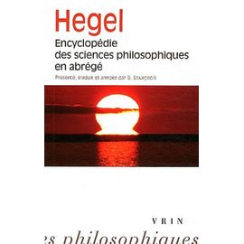 Encyclopédie Des Sciences Philosophiques En Abrégé