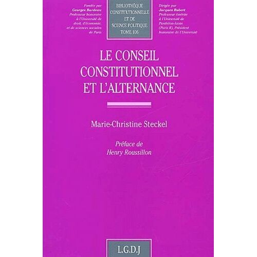Le Conseil Constitutionnel Et L'alternance