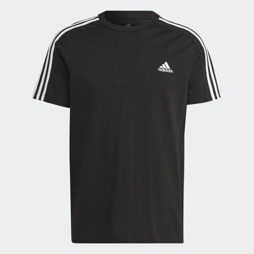 T-Shirt À 3 Bandes En Jersey Essentials Adidas - Black / White - M