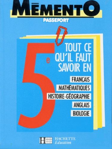 Mémento Passeport 5e