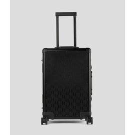 Karl Lagerfeld - Valise À Roulettes Rigide K/essential Monogram, Femme, Motif Monogramme All Over Noir, Taille: One Size