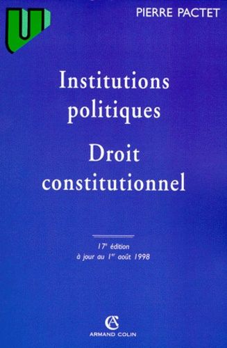 Institutions Politiques - Droit Constitutionnel