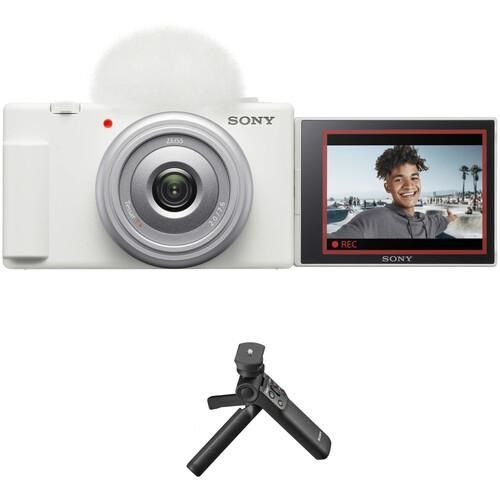 Caméra Sony ZV-1F Vlogging (Blanc) + Sony GP-VPT2BT Noir