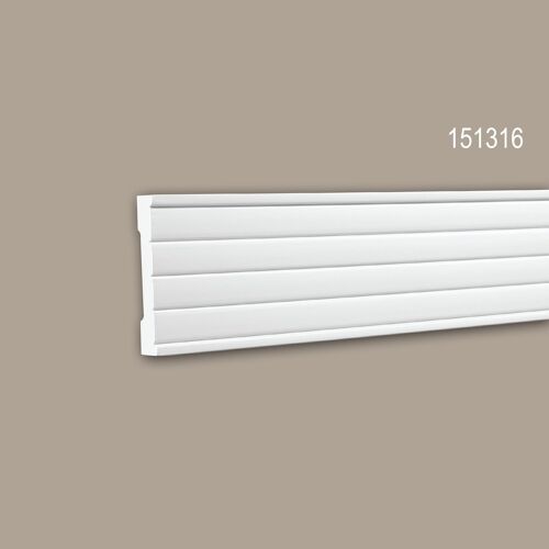 Cimaise 151316 Profhome Moulure décorative design moderne blanc 2 m