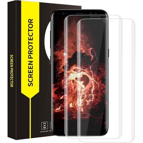 KAL-[2 Pièces Verre Trempé Pour Samsung Galaxy S8 Protection [Couverture Transparente 3D] [Bubble Free] [Tactile Sensible] [Dureté 9H] [Anti Rayures] Ultra Slim Hd Protection Écran Pour S8