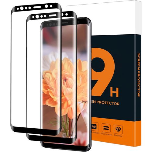 KAL-2 Pièces Verre Trempé Pour Samsung Galaxy S9, Haute Sensibilité, À L'Épreuve Des Bulles, 3D Couverture Totale Vitre Protection, Dureté 9H, Haute Définition Samsung S9 Protection Écran