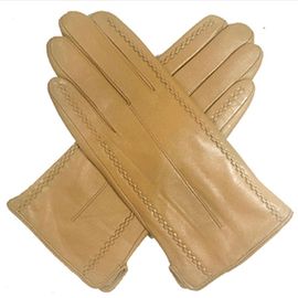 Gants En Peau De Mouton Pour Femmes Doublure En Laine Respirante Gants De Chèvre De Conduite Cuir Véritable Court Écran Tactile Mode Nouveau