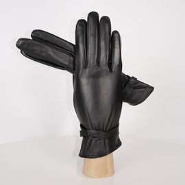 Gants En Cuir De Mouton Pour Femmes Imperméables En Polaire Chauds Mitaines De Luxe Écran Tactile Automne Hiver S2989