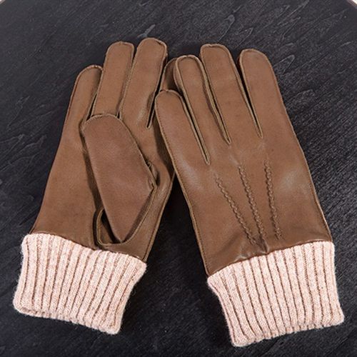Gants En Cuir De Mouton Véritable Pour Hommes Mitaines De Conduite Coupe-Vent Chauds 100% Peau De Mouton Haute Qualité Automne Hiver S2614