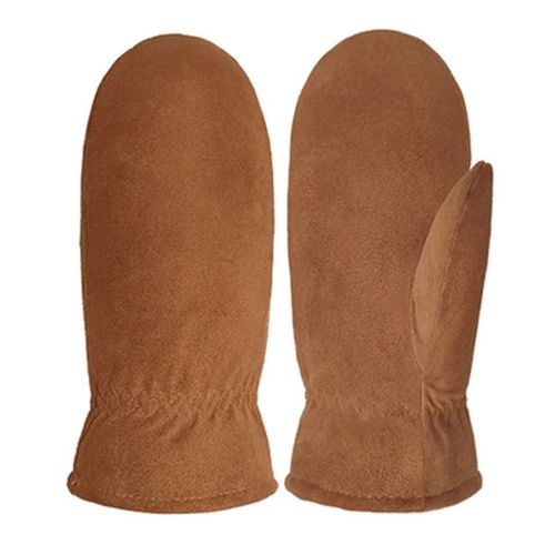 Gants En Peau De Mouton Thermique Unisexe Mitaines En Laine Mitaines En Cuir Véritable Fourrure Chaude Unis Issement Extérieur Isothiver S2905 2024