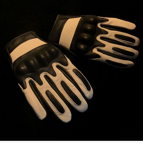 Demi-Gants En Cuir Véritable Pour Hommes Gants De Course De Moto Cyclisme Mitaines De Moto S2319