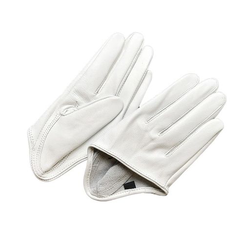 Gants En Cuir Véritable Pour Femmes Mitaines Féminines Élégantes Noires En Peau De Mouton Pure Style Court S2885 2024