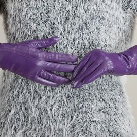 Gants En Cuir De Mouton Véritable Pour Femmes Gants Chauds Pour Dames Peau D'agneau Faits À La Main Mode Hiver S2109