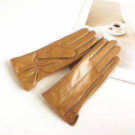 Gants D'hiver En Peau De Chèvre Véritable Pour Femmes Cuir Peau De Mouton Coupe-Vent Thermique Conduite Femme L2861 2024