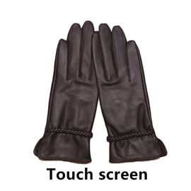 Gants En Peau De Mouton Véritable 100% Pour Femmes Mitaines Chauds Confortables Femme À La Mode Simples De Haute Qualité S2214 Hiver