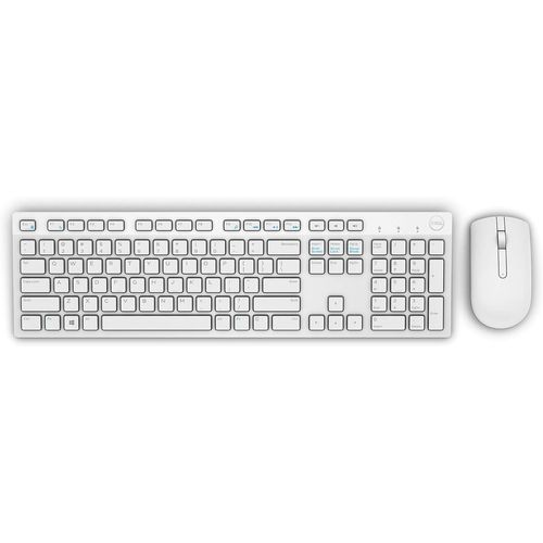 Clavier et souris multimédia sans fil Dell - KM636 - français (AZERTY) - Blanc