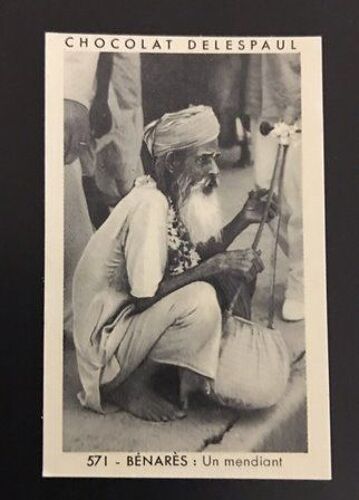 571 Benares Un Mendiant - Chromo Image Chocolat Delespaul-Havez