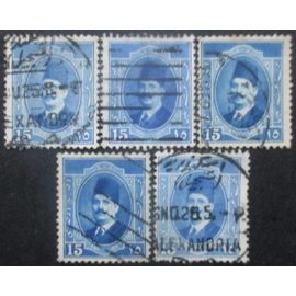 Egypte N°88 X 5 Oblitéré