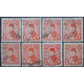 Egypte N°224 X 8 Oblitéré