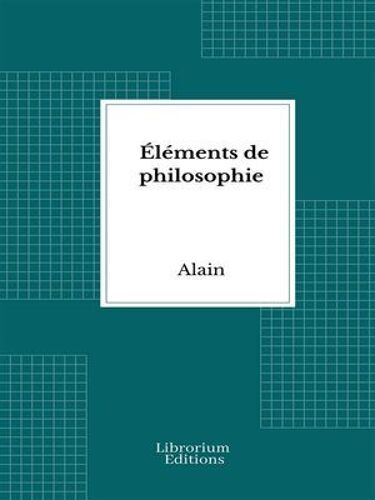 Éléments De Philosophie