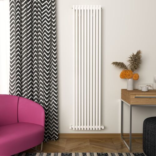 Carisa Sophia Radiateur Vertical -Éco-énergétique, Design Moderne, Blanc, 180 x 41,5 cm