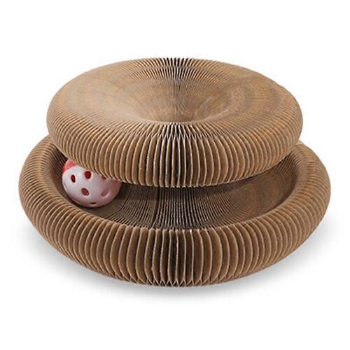 Chat Griffoir Drôle Organ Shape Magnetic Cat Grinding Griffe Griffoir Pour Chats Chatons Dark Wood Grain Organ Cat Scratching Board, Dark W