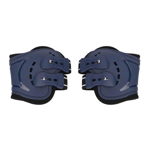 Bottes De Jambe Arrière De Cheval Respirant Réglable Absorbant Les Chocs Empêcher Le Glissement Bottes De Boulet De Cheval Pour Sauter Bleu M
