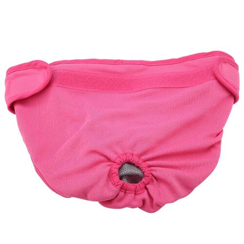 Pantalon De Polyester Pour Chien Sous-Vêtements De Chiot Pantalon Physiologique De Femme Couche Sanitaire Pour Animaux De Compagnie (Rose L)