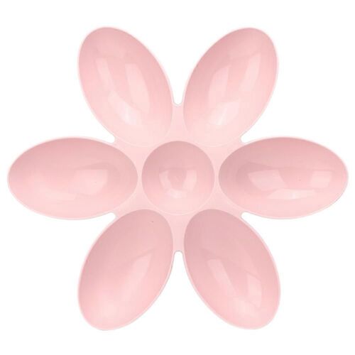 Pp Durable Pet Six Petals Bol D'alimentation D'eau À Cas Multiples Pour Chats Chiens Generalpink