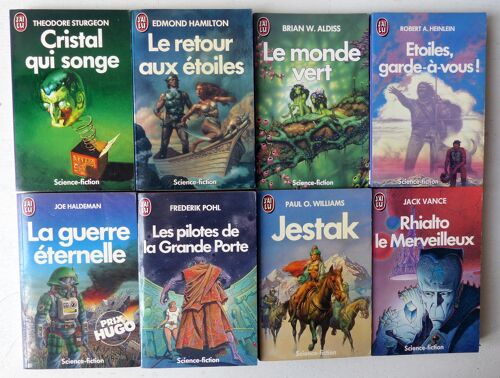 Lot De 22 Romans Dans La Collection J'ai Lu Science-Fiction (1985-1993) Par Th. Sturgeon, Edmond Hamilton, Robert Heinlein, Joe Haldeman, Frederik Pohl, Jack Vance, Tim Powers, Kim Stanley Robinson