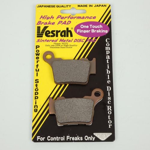 Plaquette De Frein Vesrah Pour Moto Ktm 125 Xc-W 2t 2017 À 2019 Ar Neuf