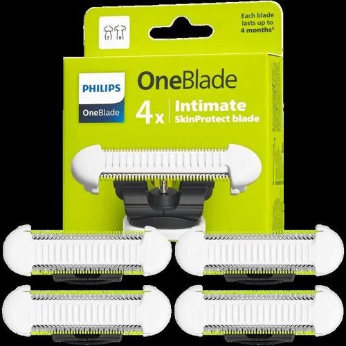4x Lame Pour Philips Oneblade Skinprotect Intime Qp229 Rasoir Pour Femme 