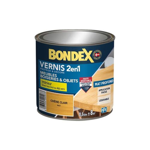VERNIS CHENE CLAIR MAT 500ML BONDEX - 446436