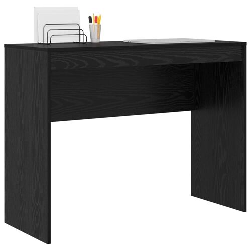 vidaXL Bureau d'écriture en chêne noir Chêne noir Bois d'ingénierie