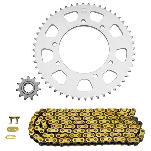 Kit Chaîne Afam Pour Moto Peugeot 50 Xp6 2004 À 2005 11x52 Pas 420 126l Neuf