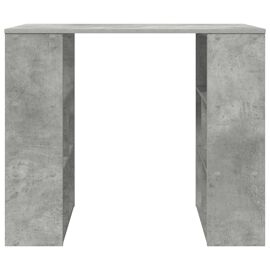 vidaXL Bureau d'angle Gris béton Panneau de particules Moyen Rangement