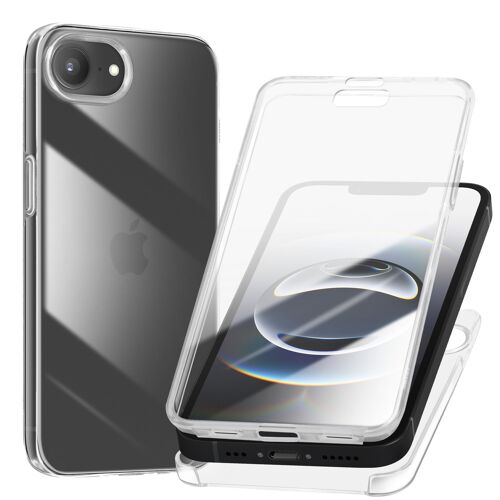 Coque Intégrale pour iPhone 16e Tactile Bord Caméra Surélevé Transparent