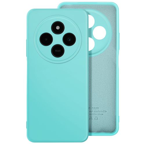 Coque pour Xiaomi Redmi 14C Semi-rigide Soft-touch Anti-traces Turquoise